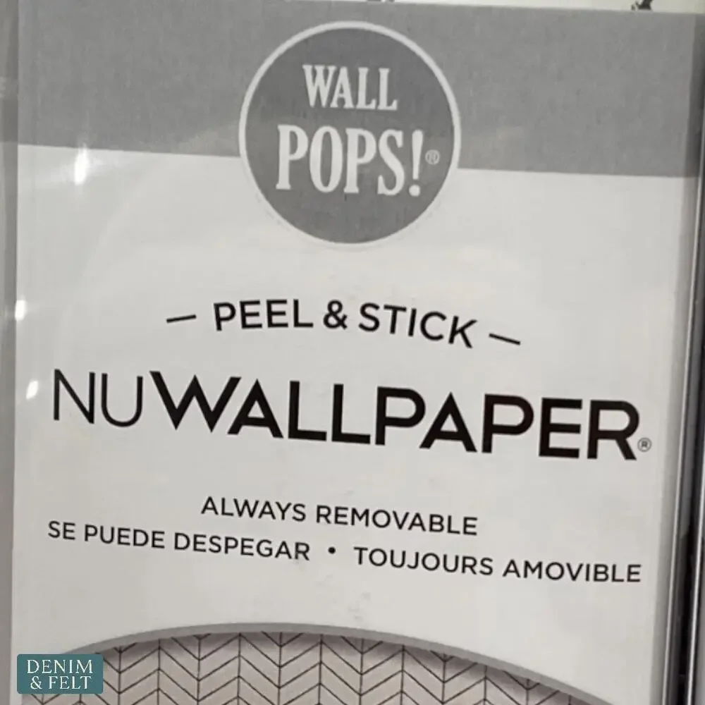 WallPops NuWallpaper Harper Grey Peel & Stick Removable Wallpaper Roll NEW